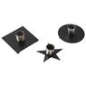 Lacquered metal candle holder