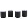 Matte black glass candle holder in 4 assorted designs