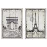 Pictures of Paris on wood