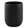 Matte black glass vase 