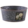 Round metal basket Hortensia