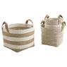 Cache-pots ronds en corde et nylon