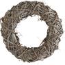 Wood and rattan wreath