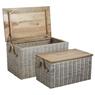 Bleached pulut rattan and mango trunks