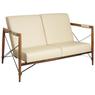 Solid suar wood and metal sofa Alice