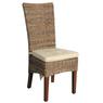 Chaise en abaca et teck
