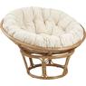 Rattan papasan chair with cushion