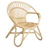 Natural rattan armchair