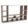 Grey spruce wood TV stand