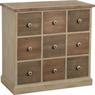 Commode 9 tiroirs en pin