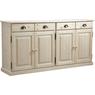 Raw wood sideboard 4 doors 4 drawers