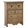 Spruce wood chest of drawers