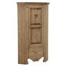 Spruce wood corner cupboard