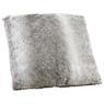 Grey faux fur cushion