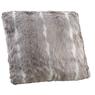 Beige faux fur cushion