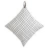 Cotton cushion with grid design