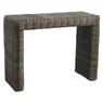 Grey pulut rattan console table