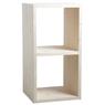 Natural spruce wood cabinet 2 shelves