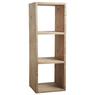 Waxed spruce wood cabinet 3 shelves