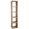 Waxed spruce wood cabinet 5 shelves