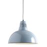 Blue lacquered metal lamp