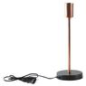 Copper-colored metal table lamp base