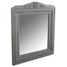 Photo NMI1340V : Miroir en bois blanc antique