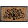 Coir door mat with tree design