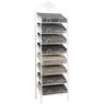 White metal display stand