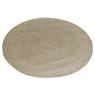 Round natural jute floor mat