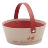 Round cardboard basket with handle Ambiance Gourmande