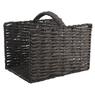 Grey water hyacinth log baskets with handle