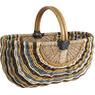 Rattan and seagrass baskets with handle