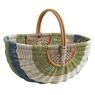 Rattan and seagrass baskets with handle