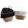 Natural rush bag with fringes