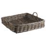 Grey pulut rattan trays