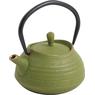 Green color cast iron teapot 0.4l