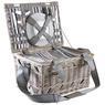 Bleached willow picnic basket