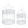 White metal cages