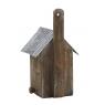 Wood and zinc bird house