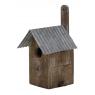 Wood and zinc bird house