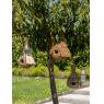 Natural rush bird houses