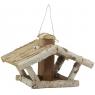 Birch wood bird feeder