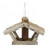 Birch wood bird feeder