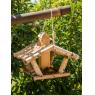 Birch wood bird feeder