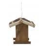 Birch and pine wood birds feeder