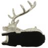 Aluminium deer statue with bowl