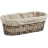 Grey willow bread basket