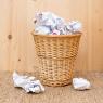 Willow waste paper basket