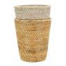 Rattan waste paper basket